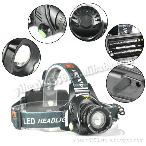 Boruit EHL0627 CREE XM-L T6 Aluminum Alloy Outdoor Sports Zoomable LED Headlight